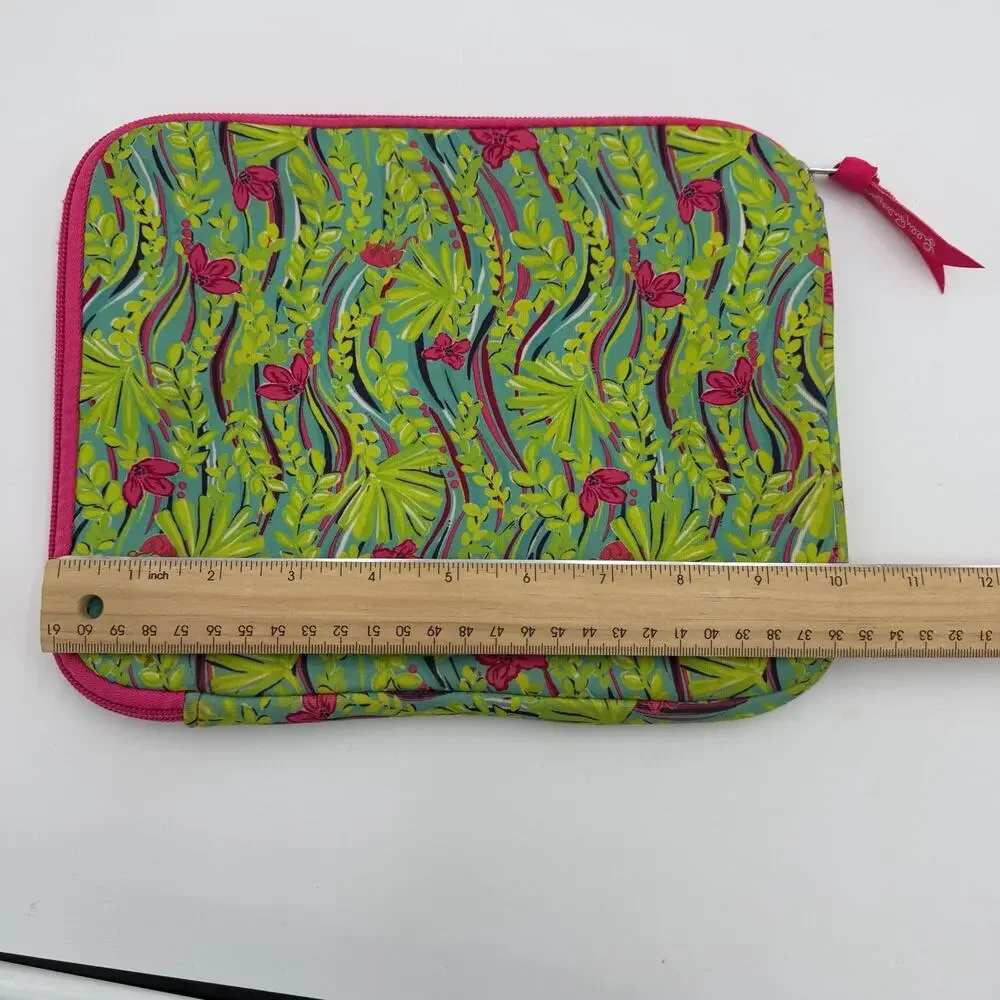 Lilly Pulitzer IPad Cover Pink & Green Floral‎ Neoprene Padded